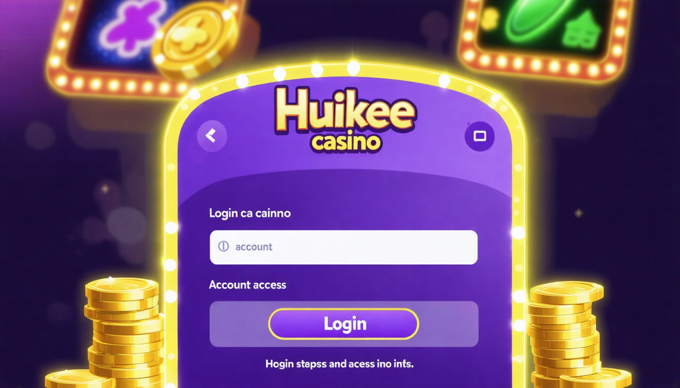 Huikee casino login steps and account access info